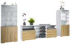 Wohnwand lowboard vitrine - lowboard,
