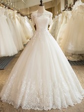 Spitze kurzarm brautkleid - spitze,