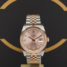 Rolex Datejust 36 Rosé Dia -