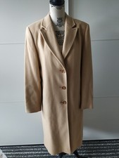 jake*s Elisabeth langer Mantel Schurwolle Cashmere 40 beige creme Klassisch