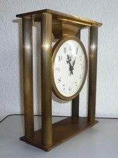 Portaluhr, Tischuhr Lavigne Paris, Luxusuhr, Halbstundenschlag, Bronze, Patina