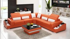 Eckgarnitur Sofa Ledersofa