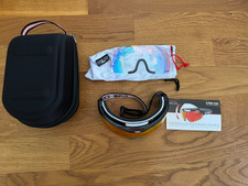 Casco Spirit Carbonic Langlaufskibrille Skitourenbrille, schwarz-rot, Large