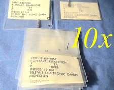 10x TELEMIT Bundeswehr Kontakt Stifte Funkgeräte Contact Pens SEM Radios Plugs Y