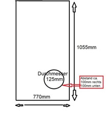 Acrylglas Mobile Klimaanlage PLEXIGLAS Katzenklappe Wunsch Zuschnitt FL25+