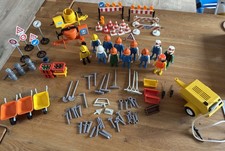 ?️ Playmobil Baustellen-Set – Bauarbeiter, Maschinen, Werkzeuge & Zubehör ? 