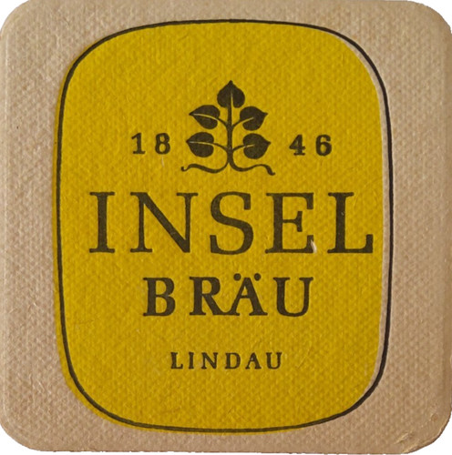 Alter bierdeckel inselbrauerei - alter,