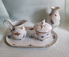 Hutschenreuther MARIA THERESIA Mirabell Zuckertopf Milchkännche Tablett u. Vase 