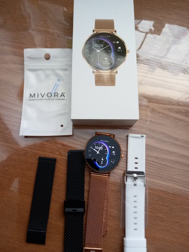 Mivora damen smartwatch rund - ,