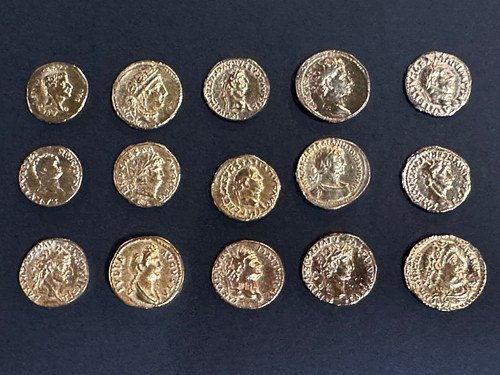 Römische gold aureus sammlung - gold,