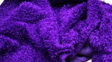 CURLY Teddy Kunstfell Stoffmaterial - LILA