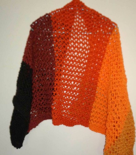 Handgestrickte stola - stola, in