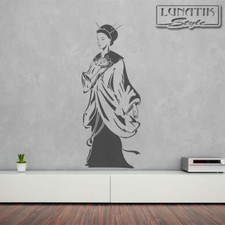 Wandtattoo japanische geisha - wandtattoo,