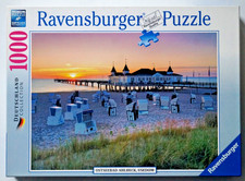 RAVENSBURGER - 1000 Teile Puzzle - Ostseebad AHLBECK , Usedom - NUR 1 x Porto