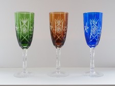 3 Nachtmann Traube Bleikristall Dekorschliff Sekt-/Proseccokelche 20 cm hoch