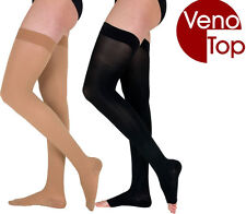 VenoTop Kompressionsstrümpfe AG KKL 1 oder 2 , Haut oder Schwarz 