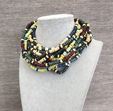 (B06) Modeschmuck Holzkette 10