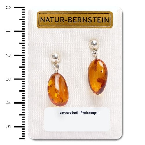 Bernstein ohrringe ohrstecker - bernstein,