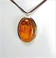 18KT Yellow Gold Amber Little