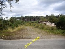 Foto 12x8 Holzstapel im Wald der Trommel Hardgate \/NJ7801 gegenüber dem Zugang c2012