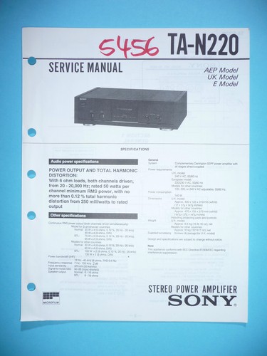 Service manual für sony - service,