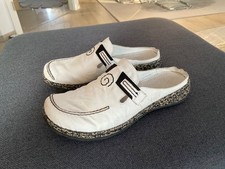 Rieker Damen Pantolette Weiß Clogs 46393-80, Größe 39 TOP!