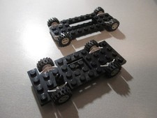 Lego; 8 Räder auf Felge; 4 X