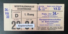 6.2.1983 Einkunstlauf Europameisterschaft Kati Witt (DDR),Cerne,Schramm,Sabovcik