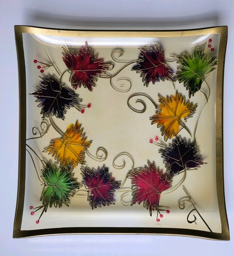 Vintage glas schale - schale, /