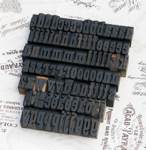 Alphabet holzbuchstaben 27 - alphabet,