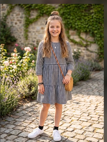 Kleid schwarz weiß - ,