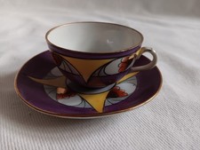Art Deco Mokkatasse handgemalt