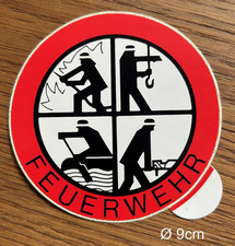 Alter Sticker Aufkleber Feuerwehr 80er Jahre