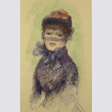 Renoir: Frauenkopf mit Hut