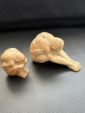 2 Holzfiguren Skulpturen