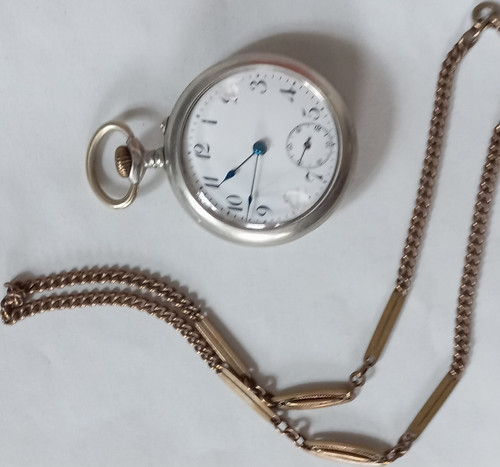Antike silber taschenuhr mit - silber,