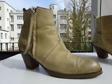 ACNE PISTOL Damen Schuhe Stiefeletten Leder Sand Creme Vintage Italy Gr.41 TOP