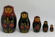 Matroschka Figur; Stapelpuppen; Matrjoschka; Babuschka; Holz; Handbemalt;