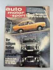 Zeitschrift Auto Motor und