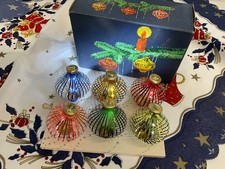 DDR Lauschaer Fadenkugeln Christbaumschmuck Kugel bunt Vintage Weihnachten 