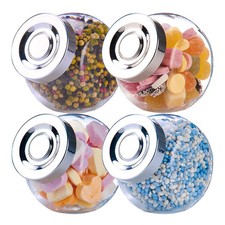 4er Set Vorratsgläser