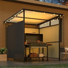 Anlehnbarer grillpavillon 2x2m - anlehnbarer,