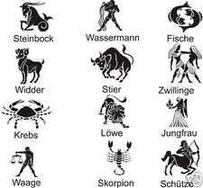 Aufkleber Sternzeichen 3  Auto