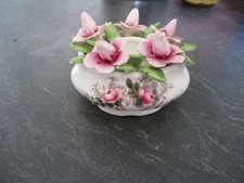 Royal Albert  Bone China Kerzenständer Tischkerzenständer Lavender Rose weiß