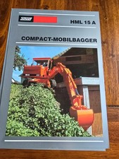 SHAEFF HML 15A Mobilbagger Bagger Lader Baumaschinen Prospekt Brochure d