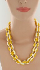 Vintage TRIFARI Mod Gelb Weiß