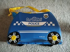 Trunki Kinderkoffer Polizei Auto Percy – Ride-On Koffer für Kinder - Wie neu