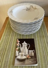 8 x ESCHENBACH Toledo Orchidee Suppenteller, tiefe Teller weiß mit Dekor 2/2665