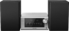 PANASONIC SC-PM704EG-S Micro HiFi System mit 80W, CD, Bluetooth, DAB+, silber