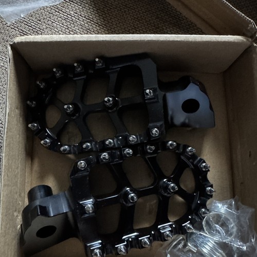 Schwarze aluminium fussrasten - schwarze,